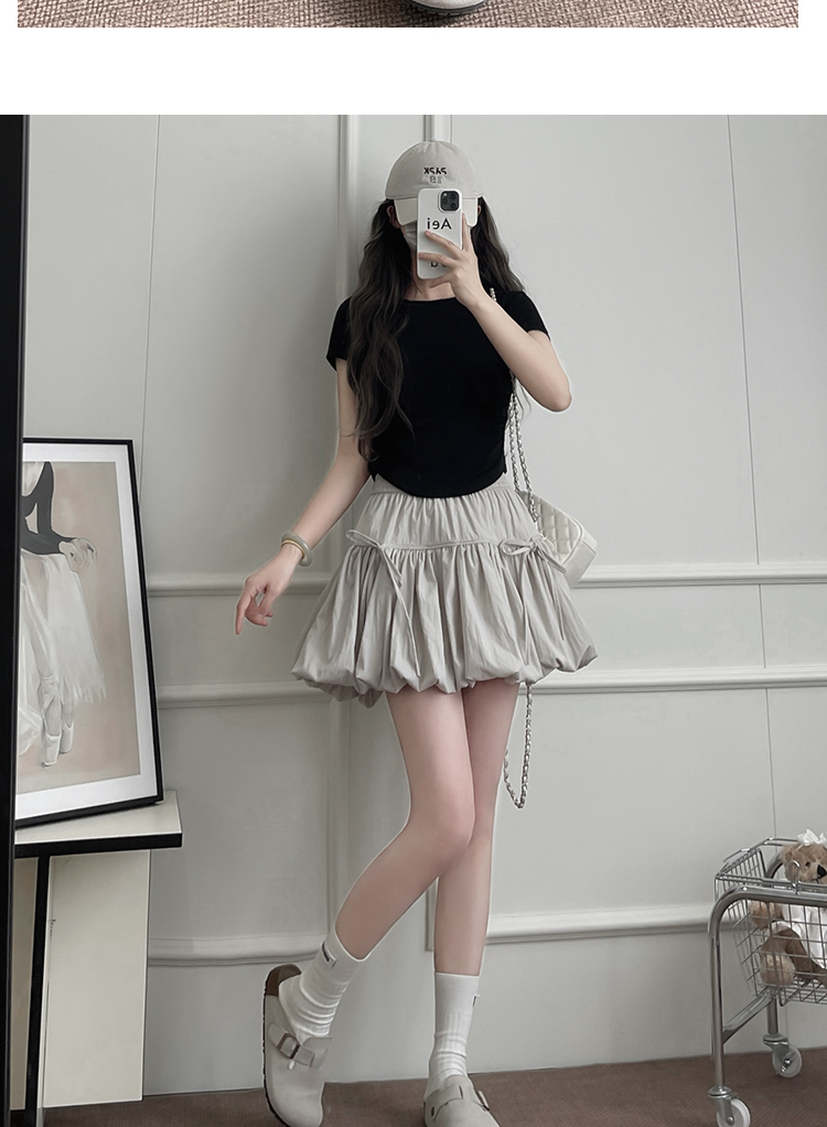 スカート ふんわりバルーンミニスカート