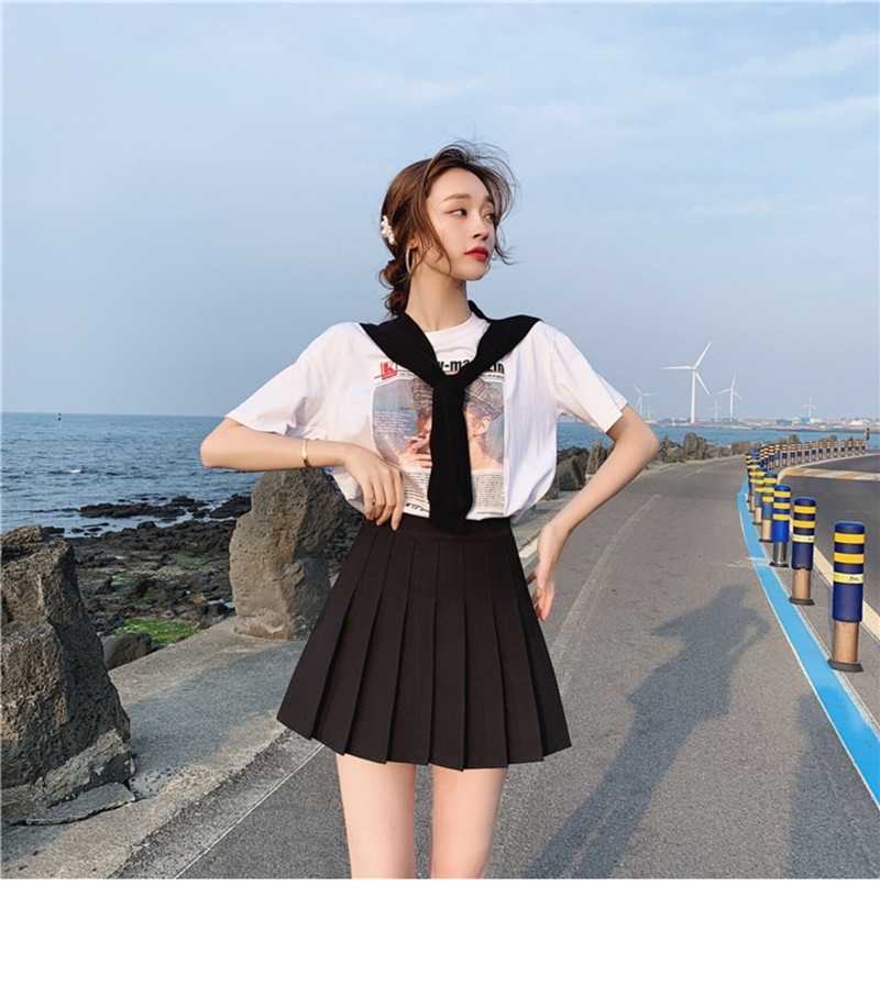 スカート プリーツ優美ミニスカート