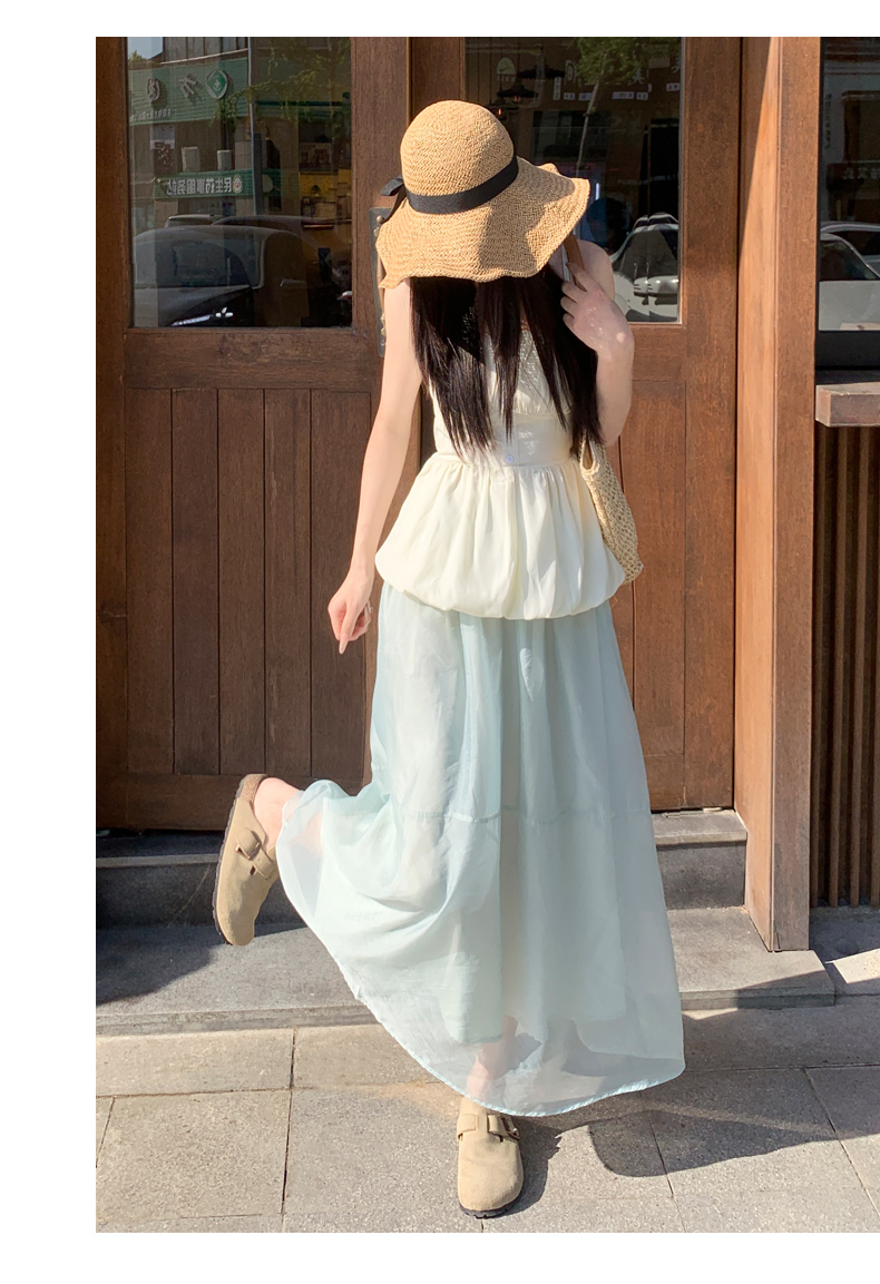 スカート 優雅なエアリーチュールスカート