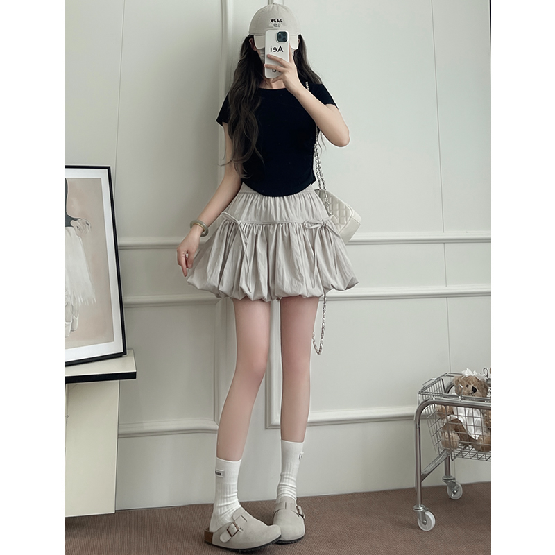 スカート ふんわりバルーンミニスカート