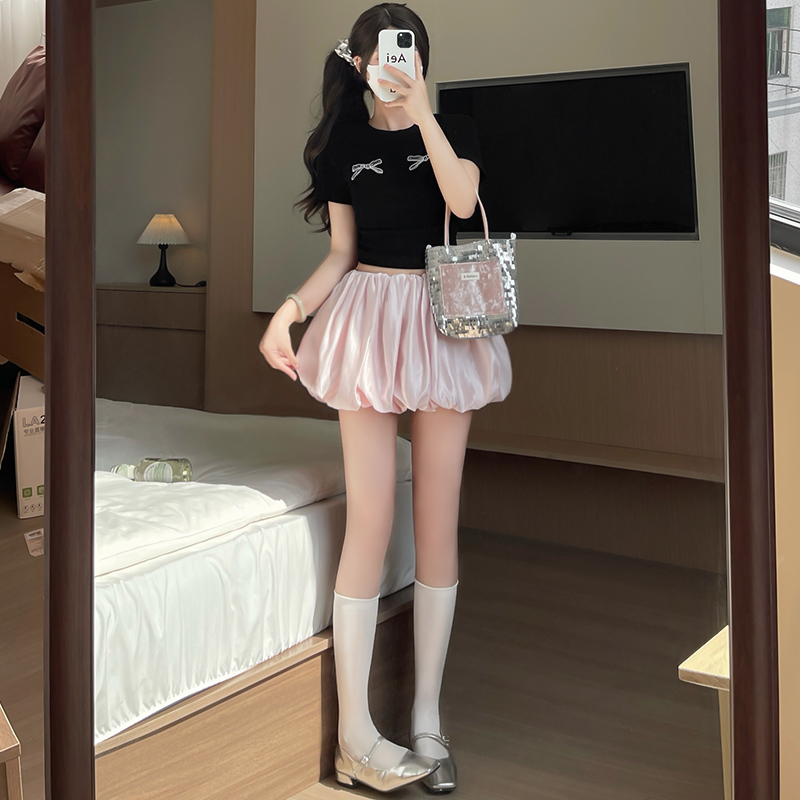 スカート ふんわりバルーンミニスカート