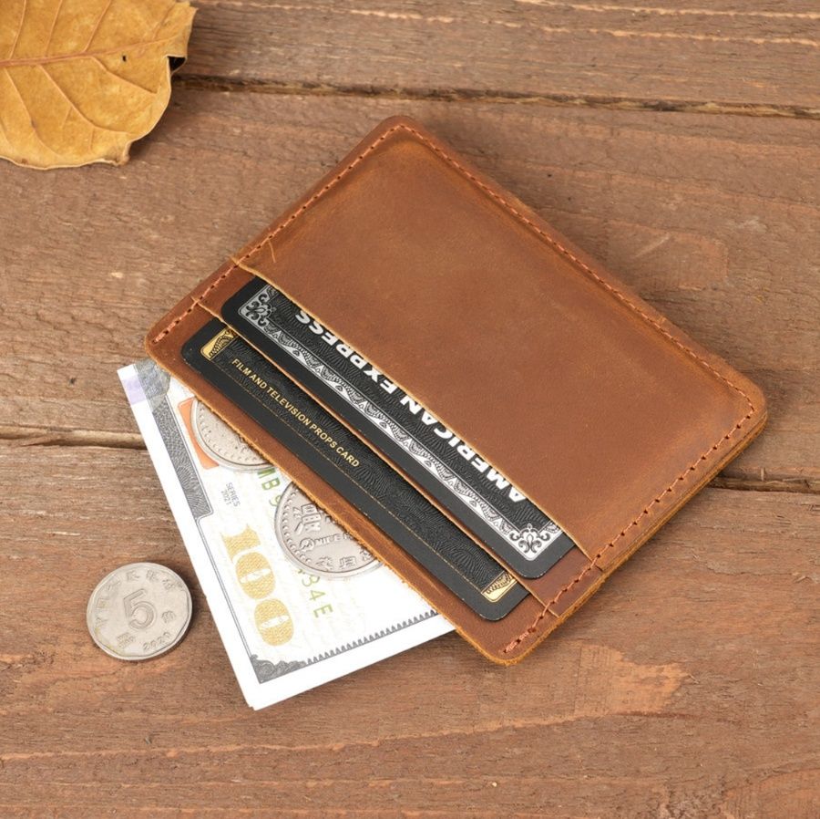 フラグメント ケース 本革製薄型クレジットカードケース