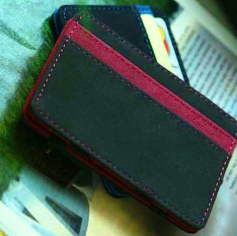 フラグメント ケース 薄型多機能革製クレジットカードケース