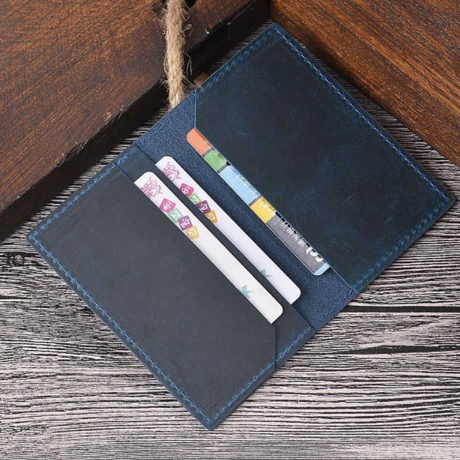 フラグメント ケース 本革製二つ折りクレジットカードケース