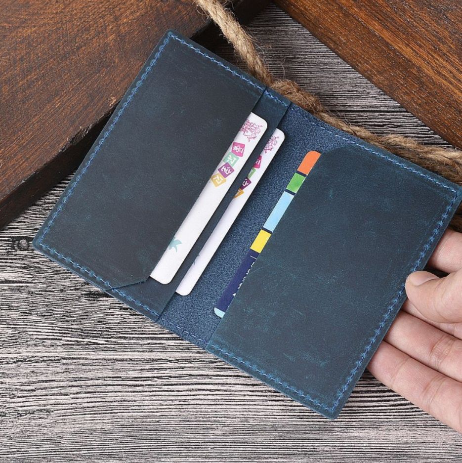 フラグメント ケース 本革製二つ折りクレジットカードケース