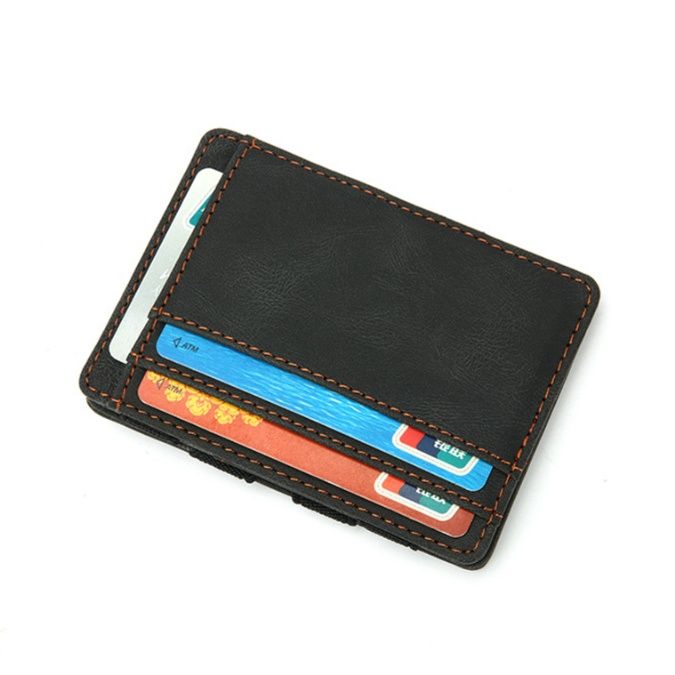 フラグメント ケース 本革風薄型多機能クレジットカードケース
