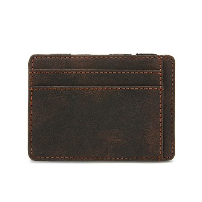 フラグメント ケース 本革風薄型多機能クレジットカードケース