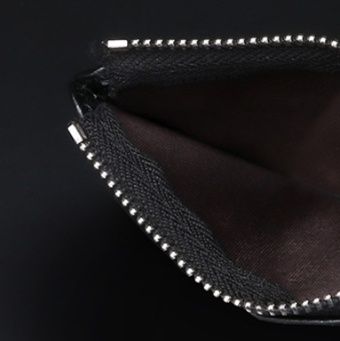 フラグメント ケース 牛革製コンパクト多機能ブラックカードホルダー