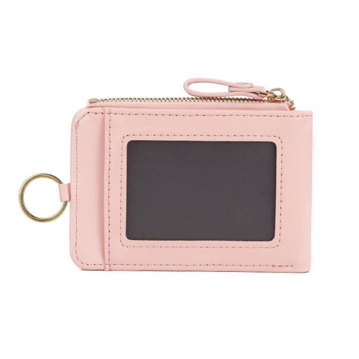 フラグメント ケース 多機能カード収納付きピンクコインケース