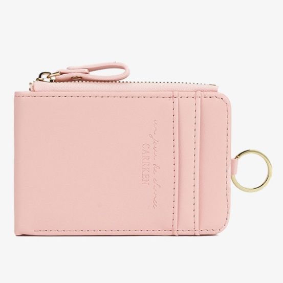 フラグメント ケース 多機能カード収納付きピンクコインケース