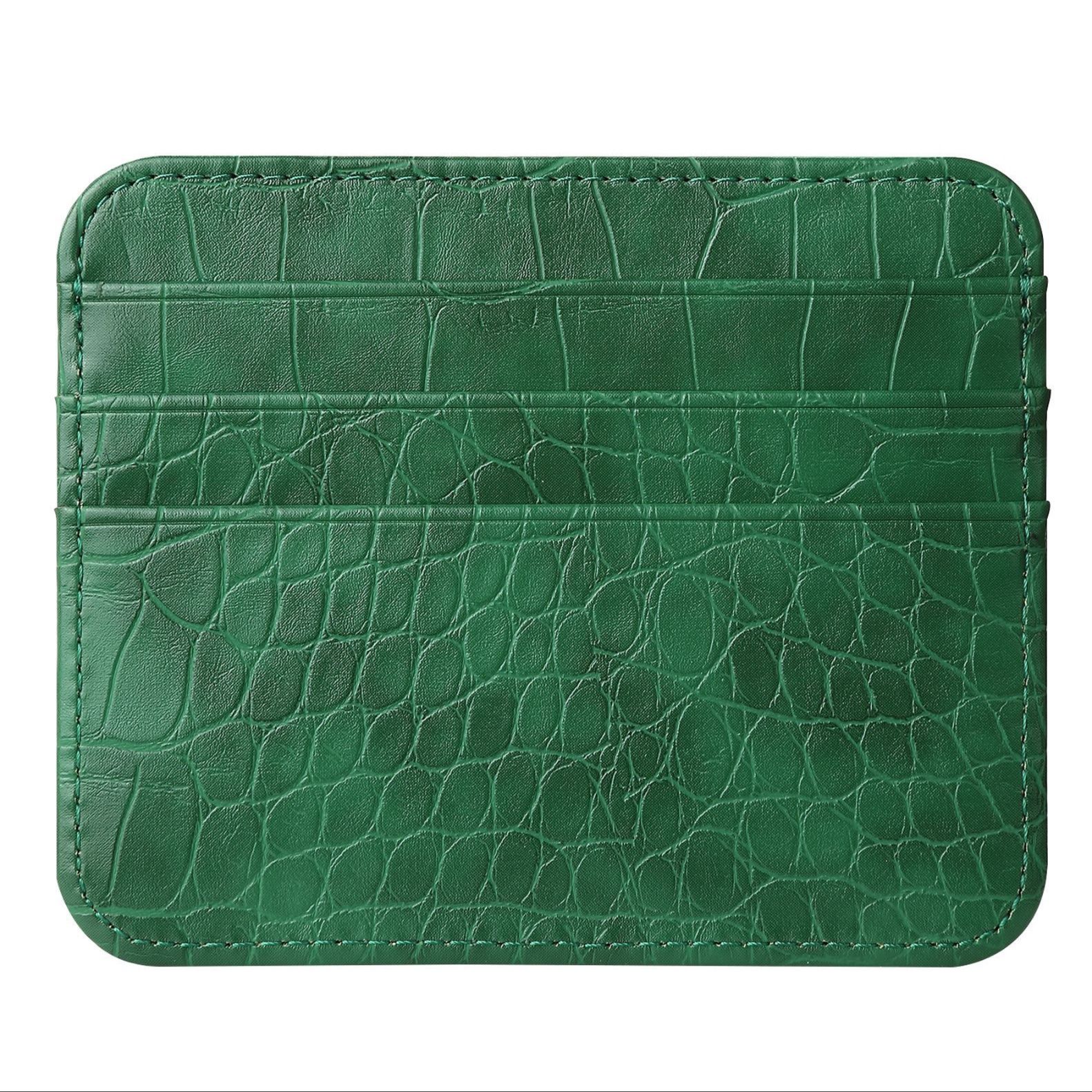 フラグメント ケース 型押しレザー調多段クレジットカードケース