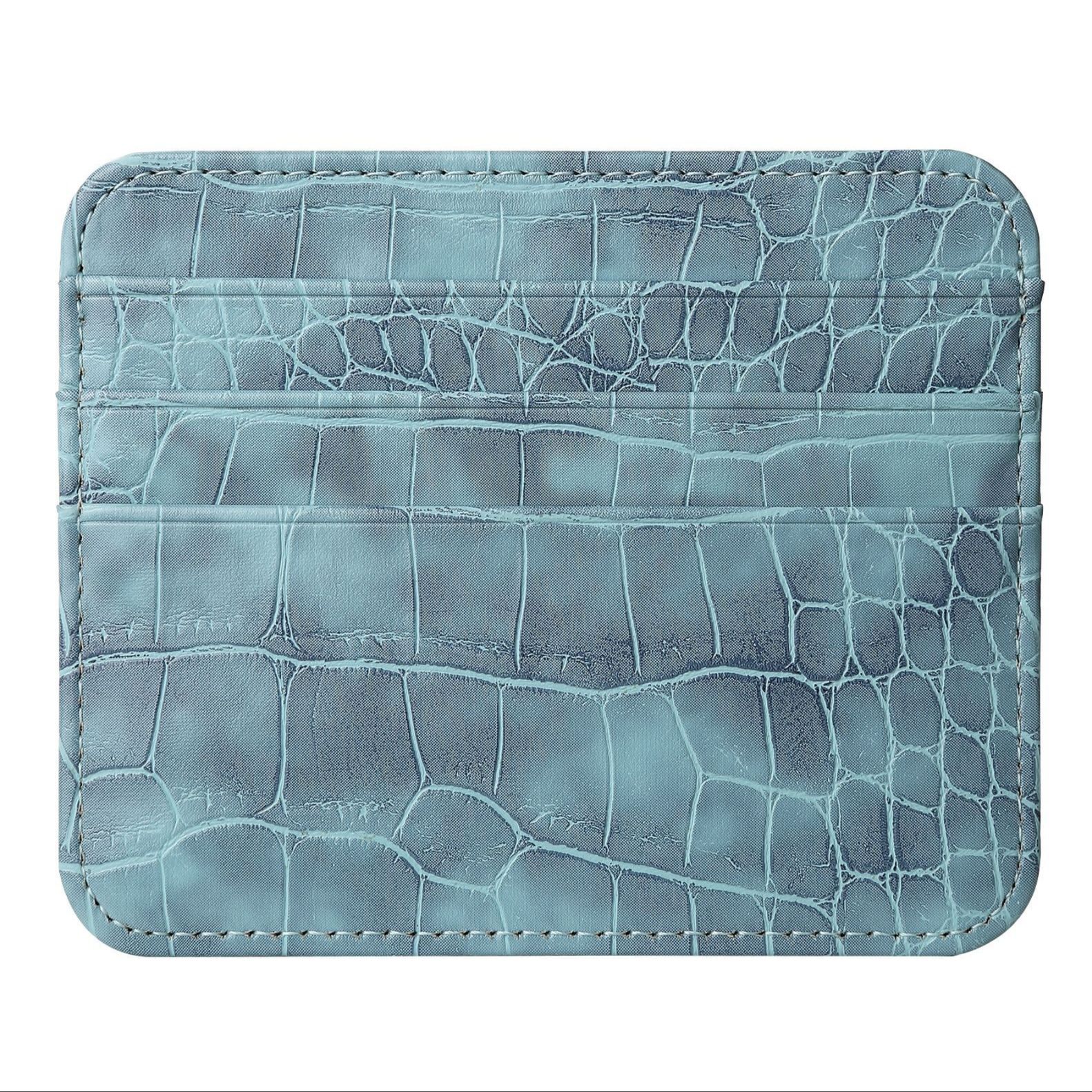 フラグメント ケース 型押しレザー調多段クレジットカードケース