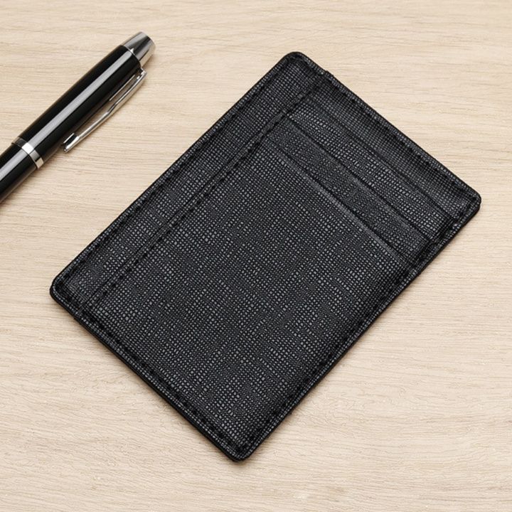 フラグメント ケース 薄型多機能ブラックカードケース 大容量収納タイプ