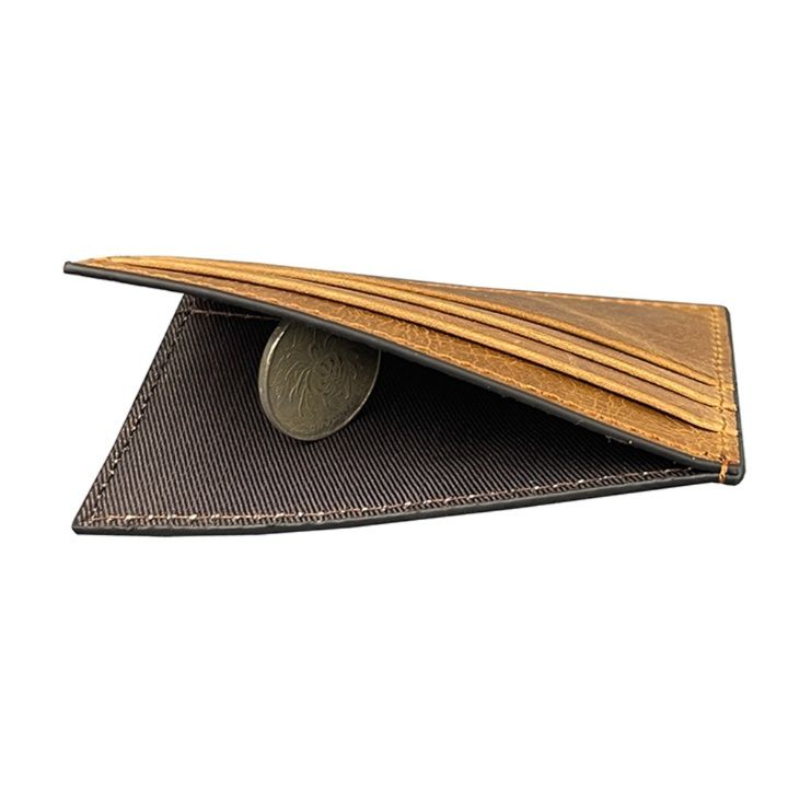 フラグメント ケース 薄型多機能革製カーキカードケース