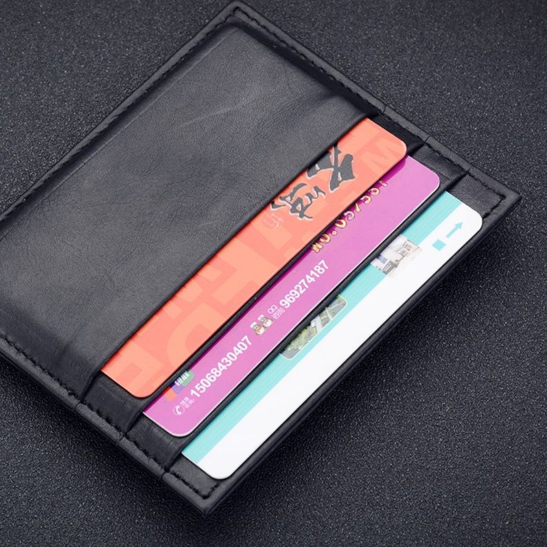 フラグメント ケース 薄型本革多機能クレジットカードケース