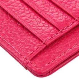 フラグメント ケース 型押しレザー薄型マルチポケット付きクレジットカードケース