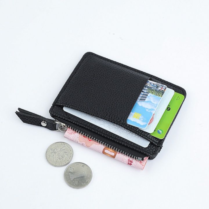 フラグメント ケース シボ型押し多機能コインカード収納ブラックケース