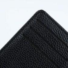 フラグメント ケース シボ型押し多機能コインカード収納ブラックケース