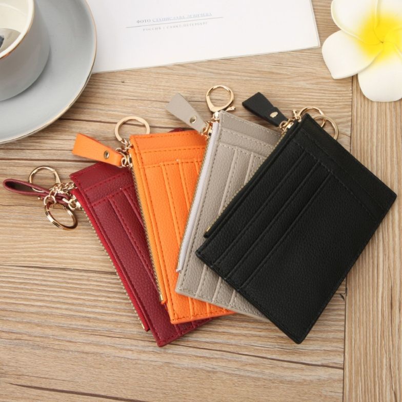 フラグメント ケース 型押しレザー風多機能クレジットカードケース