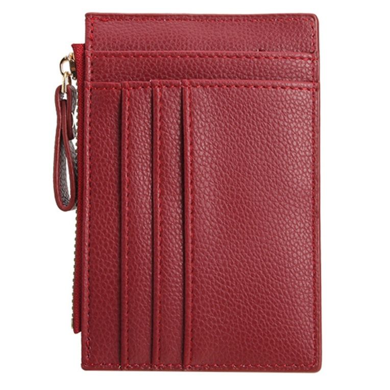 フラグメント ケース 型押しレザー風多機能クレジットカードケース