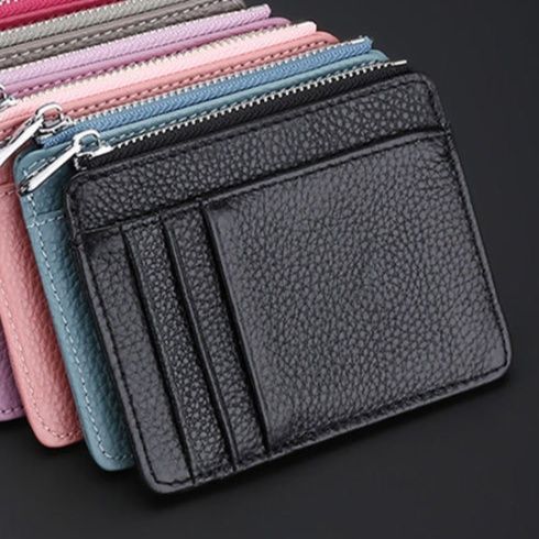 フラグメント ケース ブラック シュリンクレザー薄型カード収納