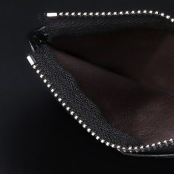 フラグメント ケース ブラック シュリンクレザー薄型カード収納