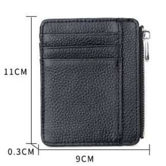 フラグメント ケース ブラック シュリンクレザー薄型カード収納