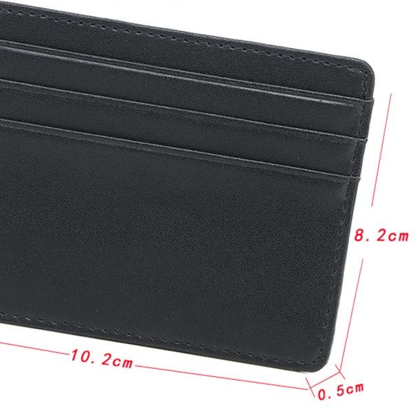 フラグメント ケース グリーン 本革製薄型カード複数収納可能