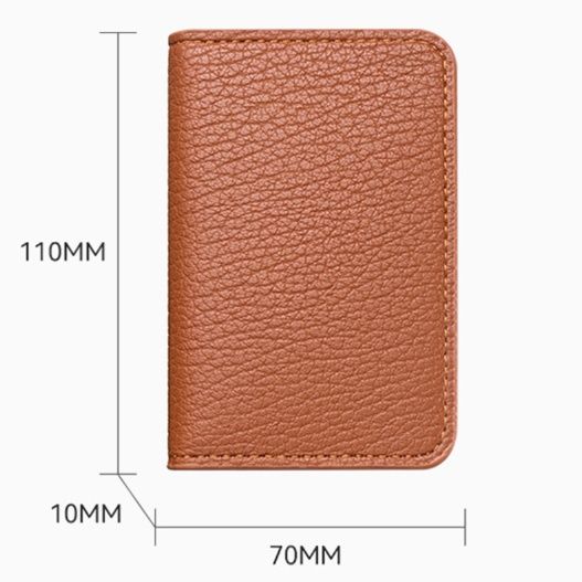 フラグメント ケース 本革風シンプルコンパクト名刺入れ