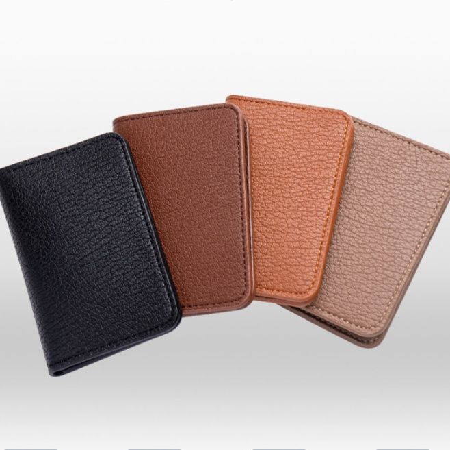 フラグメント ケース 本革風シンプルコンパクト名刺入れ