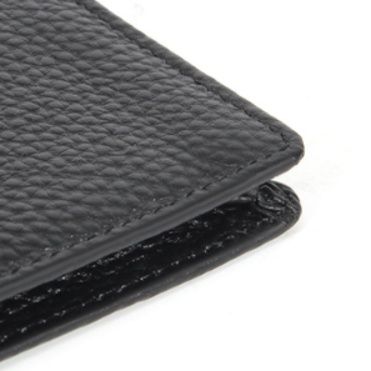 フラグメント ケース カーキ 本革薄型カード収納ファスナー付き