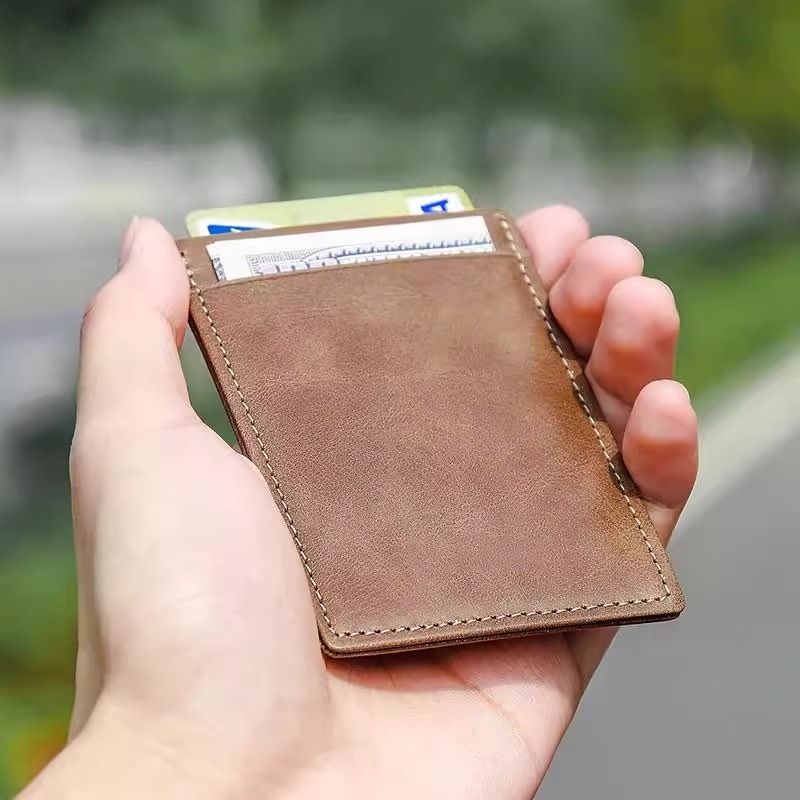 フラグメントケース 薄型本革ミニマル財布