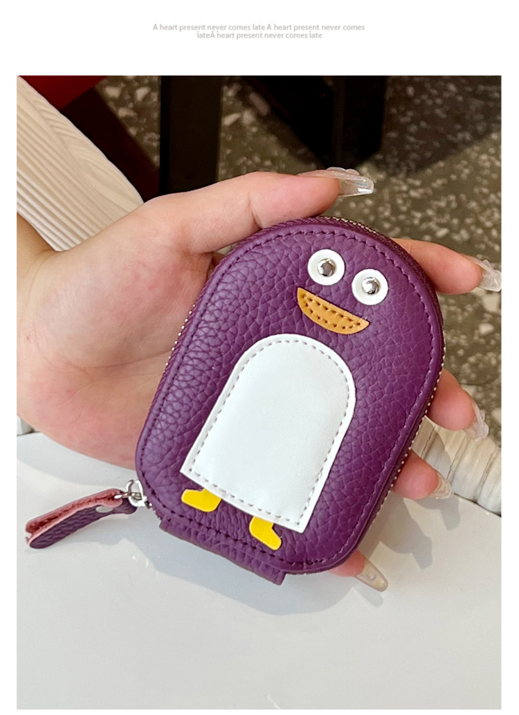 フラグメントケース 動物モチーフ ファスナー名刺入れ