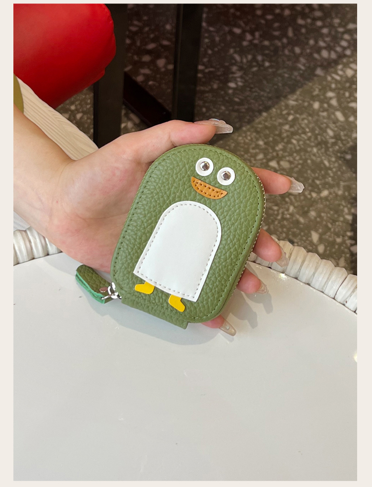 フラグメントケース 動物モチーフ ファスナー名刺入れ