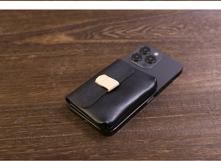 フラグメントケース 本革フラップミニカードホルダー