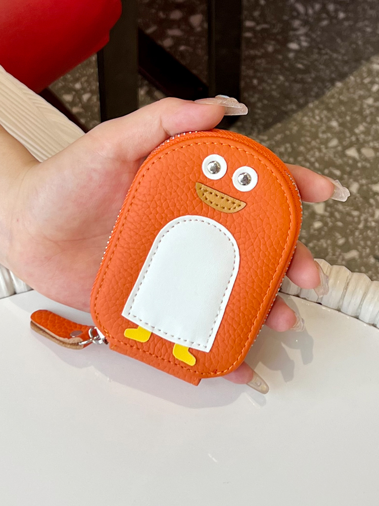 フラグメントケース 動物モチーフ ファスナー名刺入れ