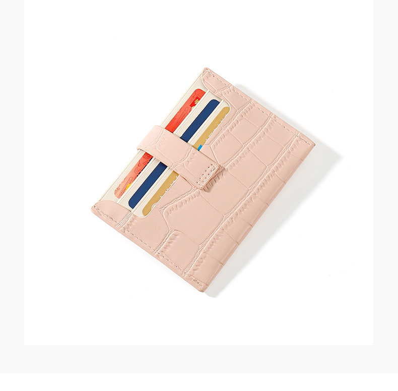 フラグメント ケース 型押しレザー調スナップボタン式カード入れ　クレジットカードケース