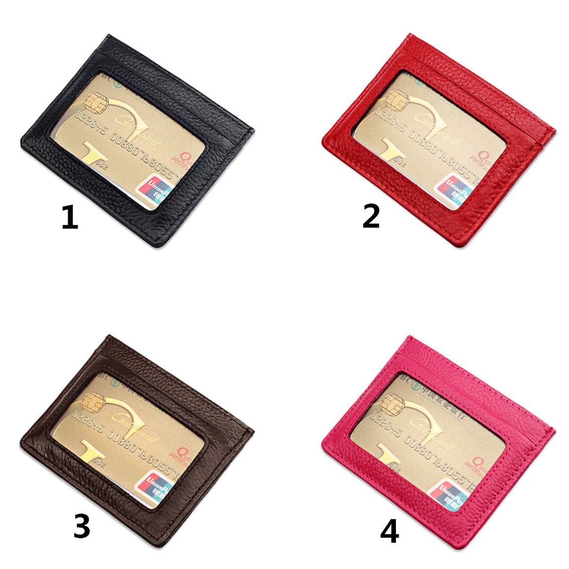 フラグメント ケース 極薄本革クレジットカードケース スキミング防止機能付き