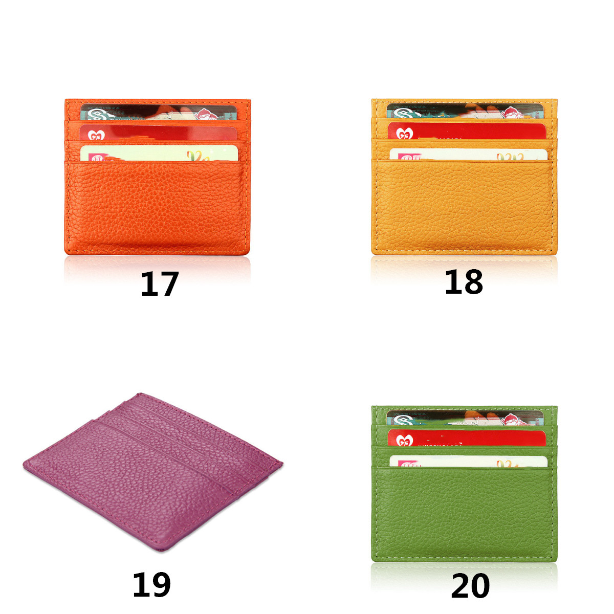 フラグメント ケース 極薄本革クレジットカードケース スキミング防止機能付き