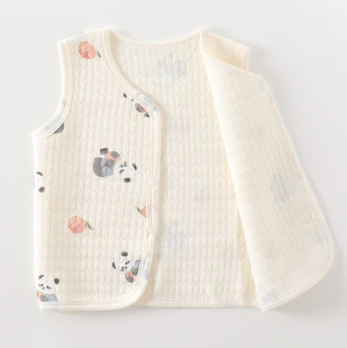 スリーパー 無骨縫製綿ベスト型ベビースリーパー