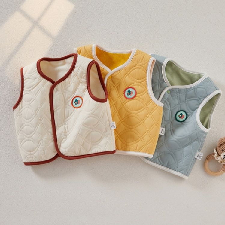 スリーパー キルティング刺繍ワッペン付きリバーシブルリーパー