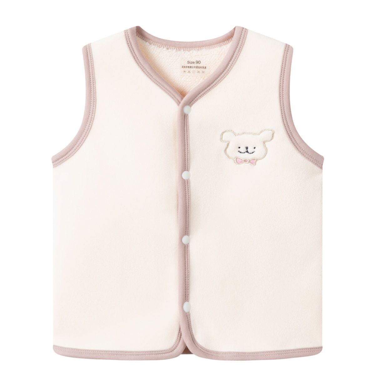 スリーパー 可愛い動物刺繍入り子供用フリースベストスリーパー