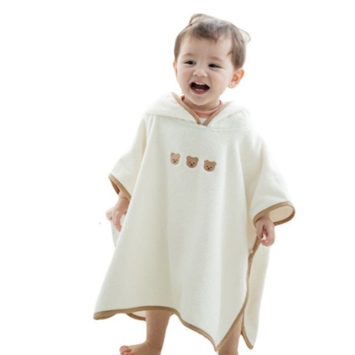 スリーパー 刺繍入りフード付きベビースリーパー