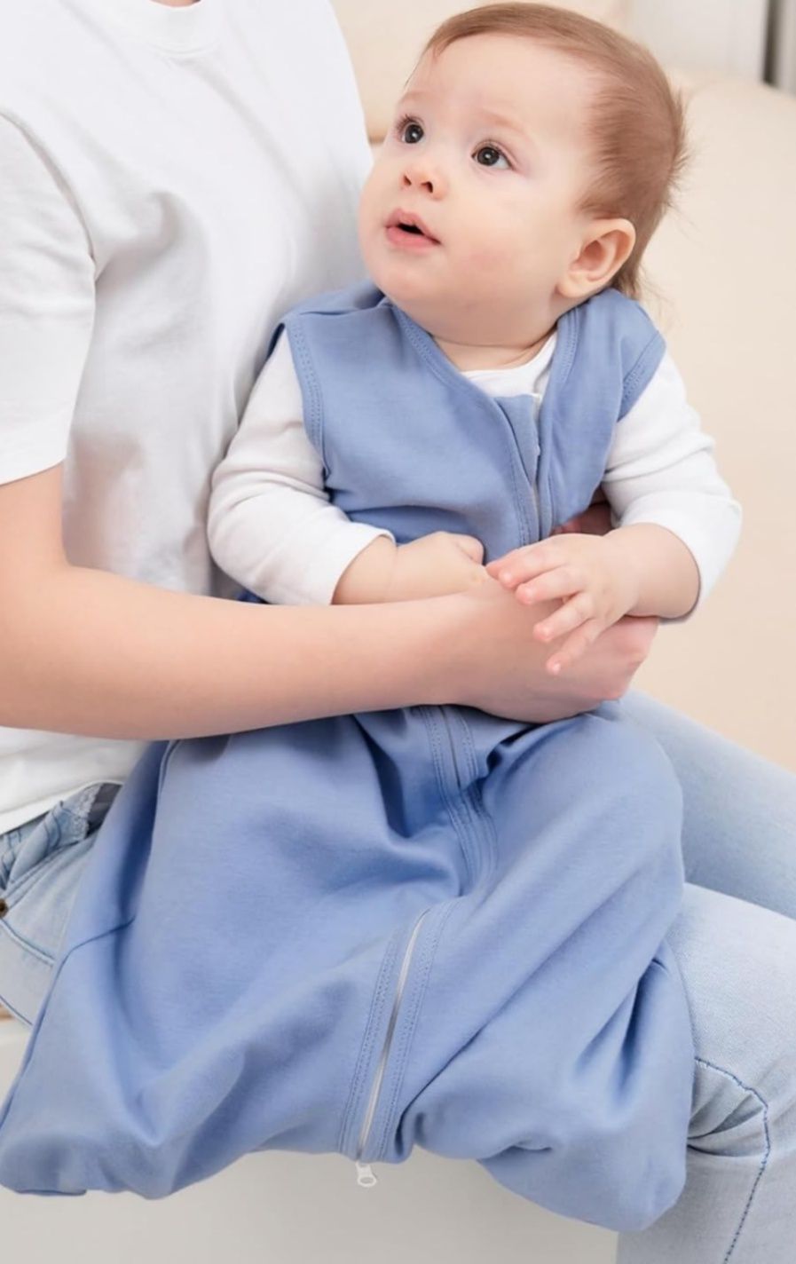 スリーパー 赤ちゃん用ベスト型スリーパー双方向チャック付き