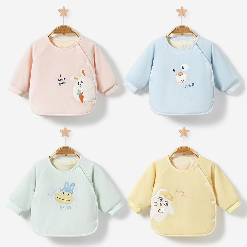 スリーパー 可愛い動物刺繍入り長袖スリーパー