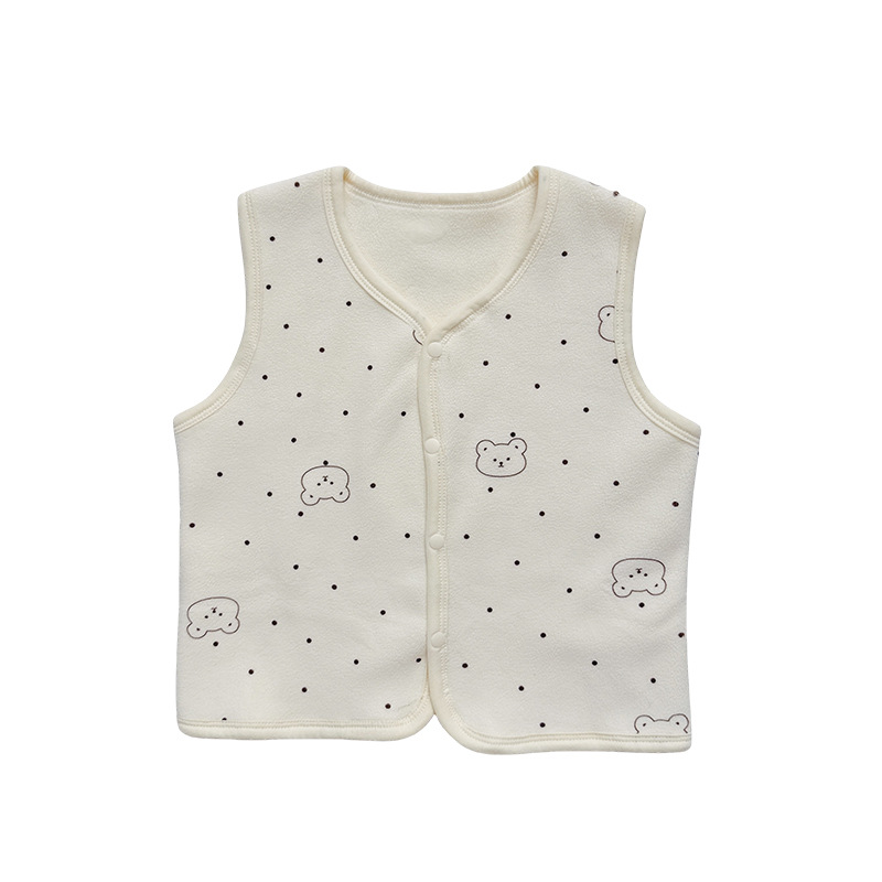 スリーパー 縦開き前開き式フリースベスト型スリーパー