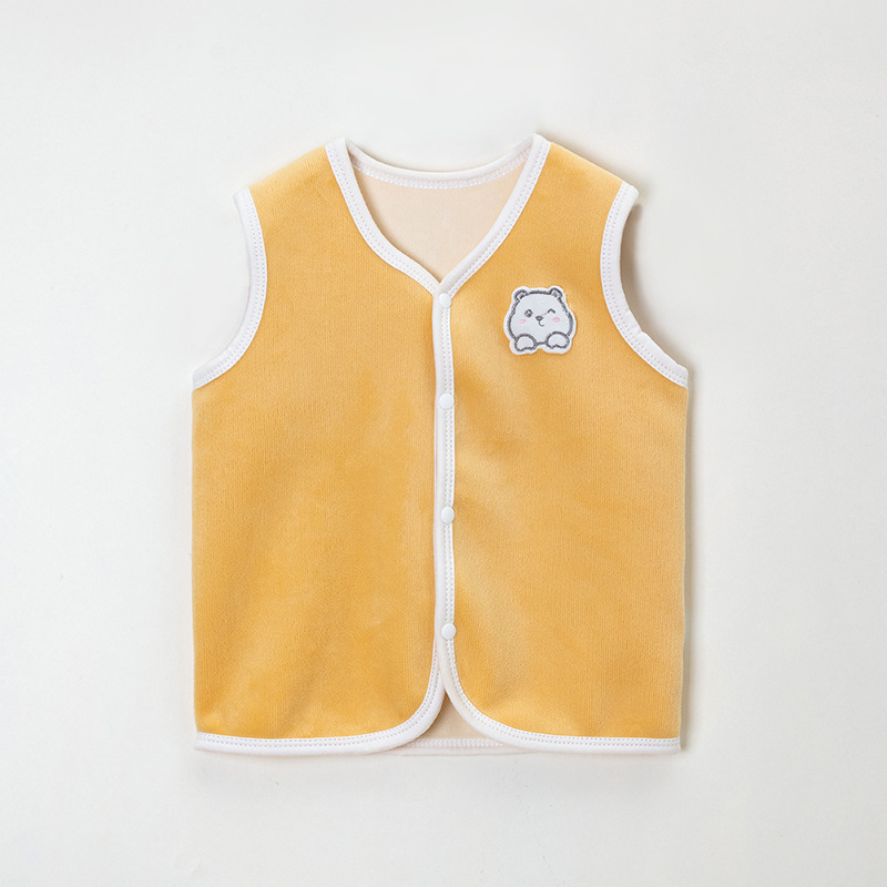 スリーパー 可愛い動物刺繍入り厚手ベストスリーパー