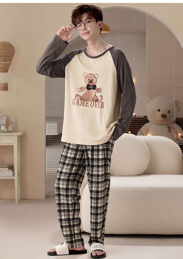 メンズパジャマ もこもこクマさんパジャマセット
