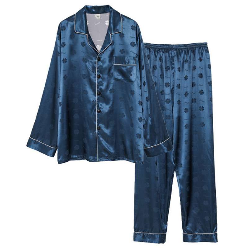 メンズパジャマ 上品な光沢 紳士用シルクパジャマ