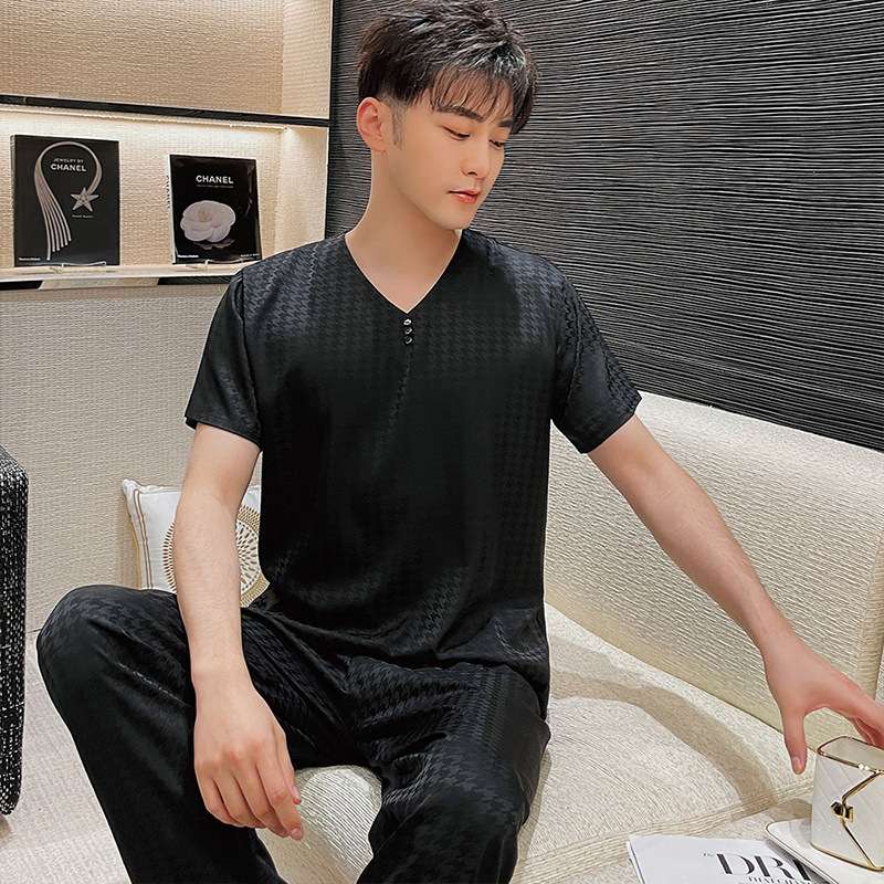 メンズパジャマ 上品な光沢感 スムース睡眠パジャマ